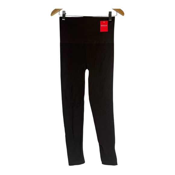 Spanx Sz Large Seamless Side Zip Leggings Brown Style A297851 NWT - Picture 2 of 10